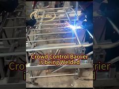 Watch: Hot Dip Galvanized Metal Crowd Control Barriers for Public Events 1.1*2m Showcase