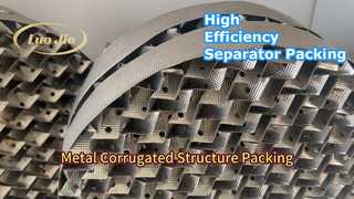 Real Look at Our Structure Packing For Gas-Liquid Separators